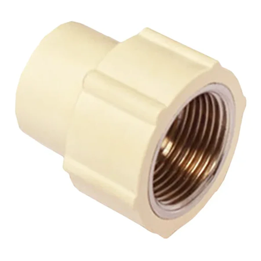 ITPF CPVC Female Threaded Sockets | Straight Transition Adapters & Couplers | 20mm to 50mm Sizes | High-Temperature Resistant & Lead-Free Fusion Connectors for Hot & Cold Water Systems