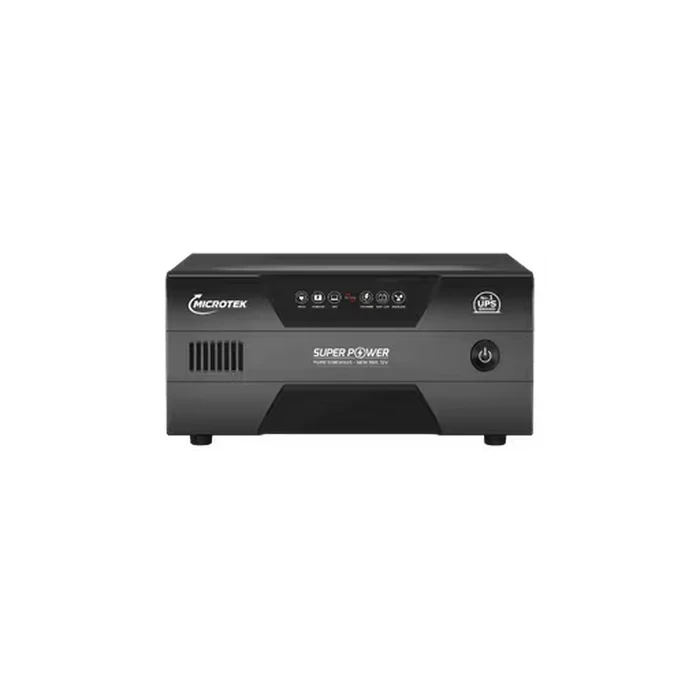 Microtek Super Power 800VA 675W 12V Pure Sine Wave Digital Home Inverter | Wide 80V-290V Dual Inverter/UPS Mode Desktop Power Backup | 900/12V SW
