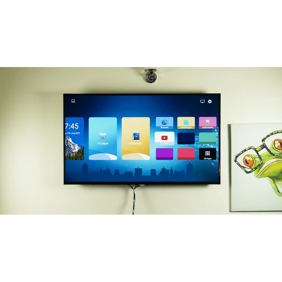 Yasuda YS-55UGS 55 Inch Smart UHD TV - 4K Resolution, Bezelless Design, Integrated Smart Features for Apps and Streaming