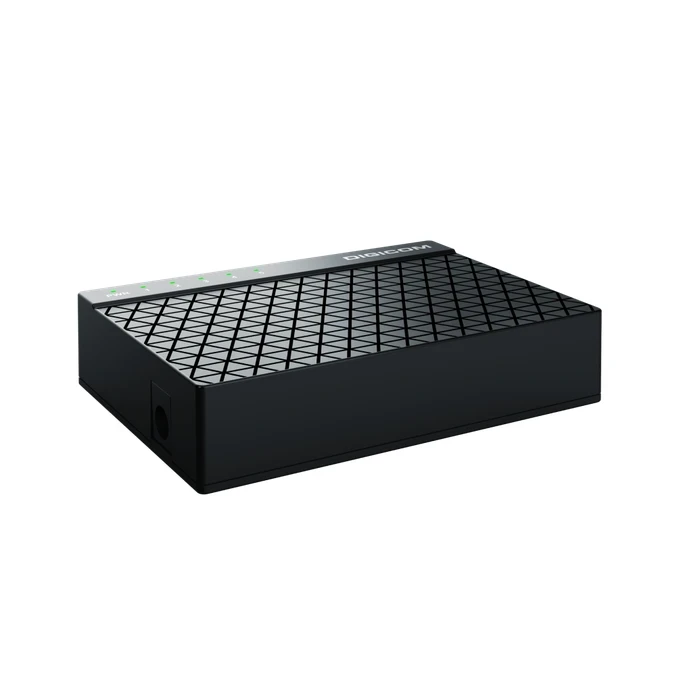 Digicom Fast Ethernet Desktop Switch | Auto MDI/MDIX & Full Duplex Logic | Plug-and-Play Network System | 5 Port ( DG-5105C) / 8 Port (DG-5108C)