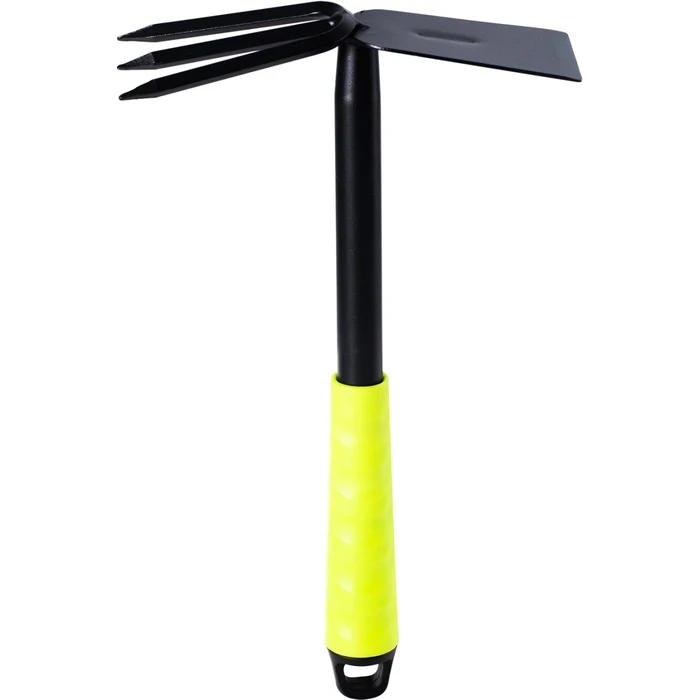 Deli 3-Piece Professional Gardening Tool Set | Heat-Treated Carbon Steel Hoe, Wide Shovel Spade & 3-Prong Rake Kit with 310mm Ergonomic Comfort Handles | EDL580803