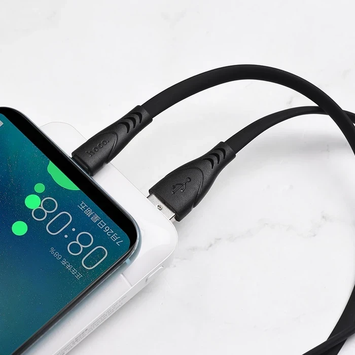 HOCO Soft Silicone Charging Cable | Type-C High-Fidelity Connectivity Logic | Silicone Braid Matrix | X42