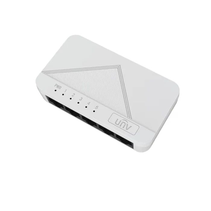 UNV 5-Port 10/100Mbps Compact Unmanaged Fast Ethernet Desktop Network Switch | NSW1010-5T-IN
