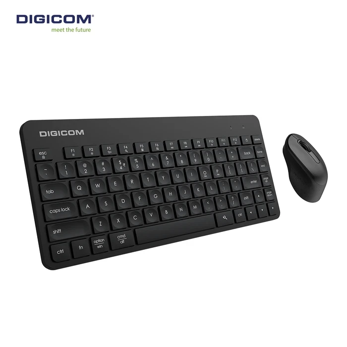 Digicom Wireless MINI Keyboard and Mouse Combo | 2.4G Multimedia Logic | 20M Long-Range Matrix | DG-K85