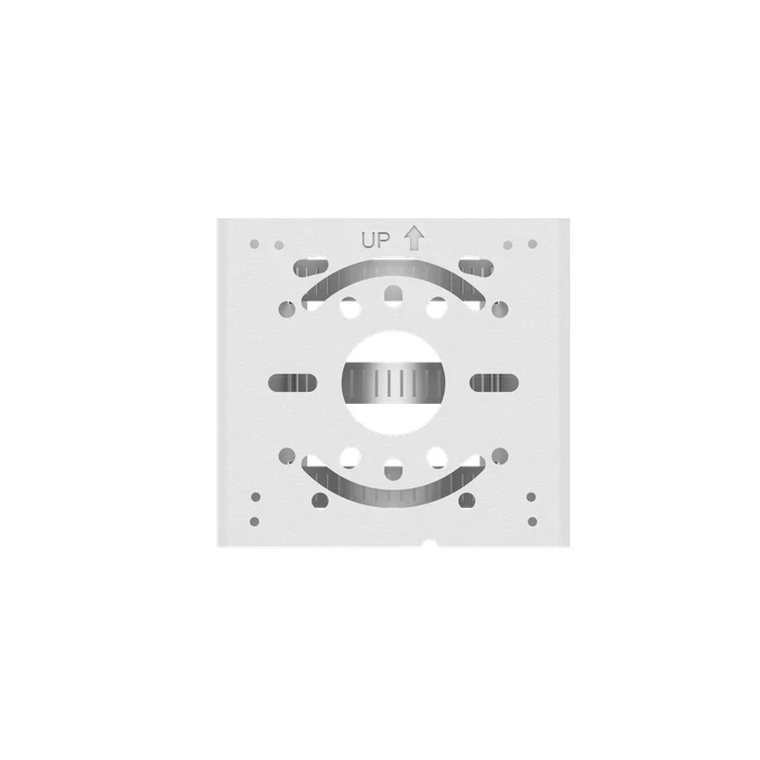 UNV TR-UP06-IN Universal Pole Mounting Bracket | Heavy-Duty Aluminum Alloy | Uniview Premium White Column Adapter Plate for Outdoor Camera Junction Boxes & Wall Mounts