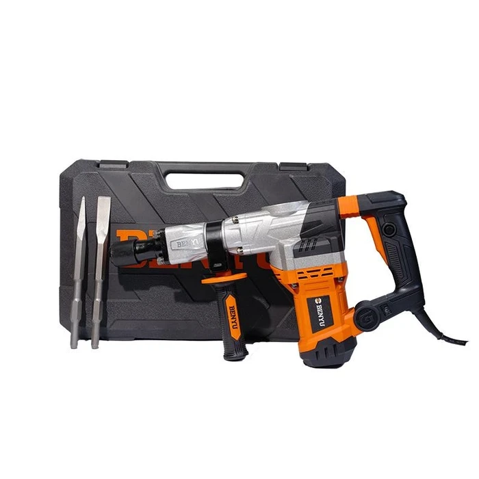 BENYU Hex Demolition Hammer | 1500W 20J 3950 BPM Heavy-Duty Pneumatic Concrete Breaker & Chipping Power Tool | BY0835