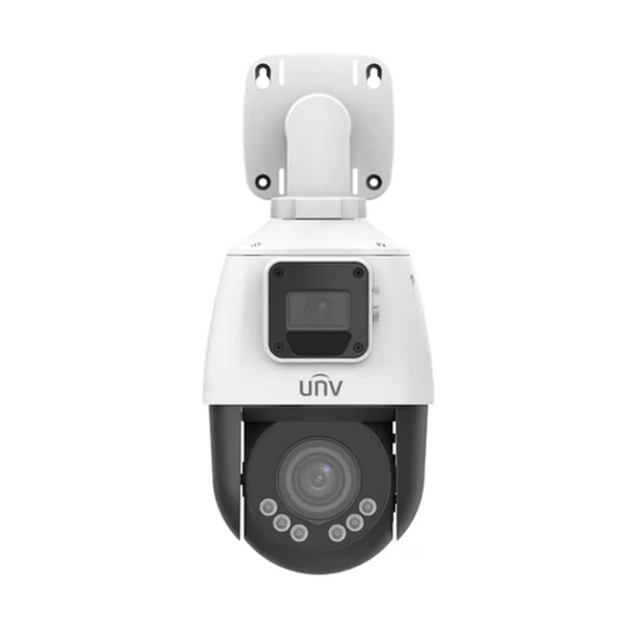 UNV 2MP 4X LightHunter Dual-Lens PTZ Network Camera with 102° Panorama, 50m Smart IR & Two-Way Audio | IPC9312LFW-AF28-2X4
