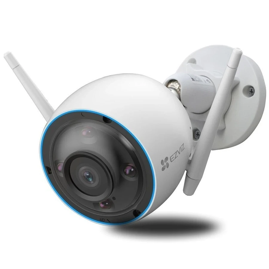 EZVIZ H3 2K Outdoor Wi-Fi Security Camera | IP67 Aluminum Body with AI Human & Vehicle Detection, 30m Color Night Vision, Strobe Siren & 512GB Support | CS-H3-R100-1H3WKFL