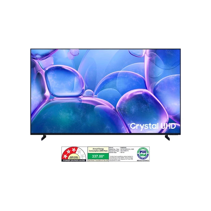 Samsung 75" UA75U7300FUXXL Crystal UHD 4K Smart TV | Tizen OS HDMI 2.1 VRR ALLM HDR10+ Crystal Processor 4K Bluetooth 5.3 AirPlay