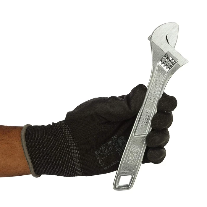 BLACK+DECKER 3-Piece Alloy Steel & Chrome Vanadium Adjustable Wrench Set (150mm, 200mm, 250mm) | Heavy-Duty Mechanical & Plumbing Shifting Spanner Kit | BDHT81590 / BDHT81591 / BDHT81592