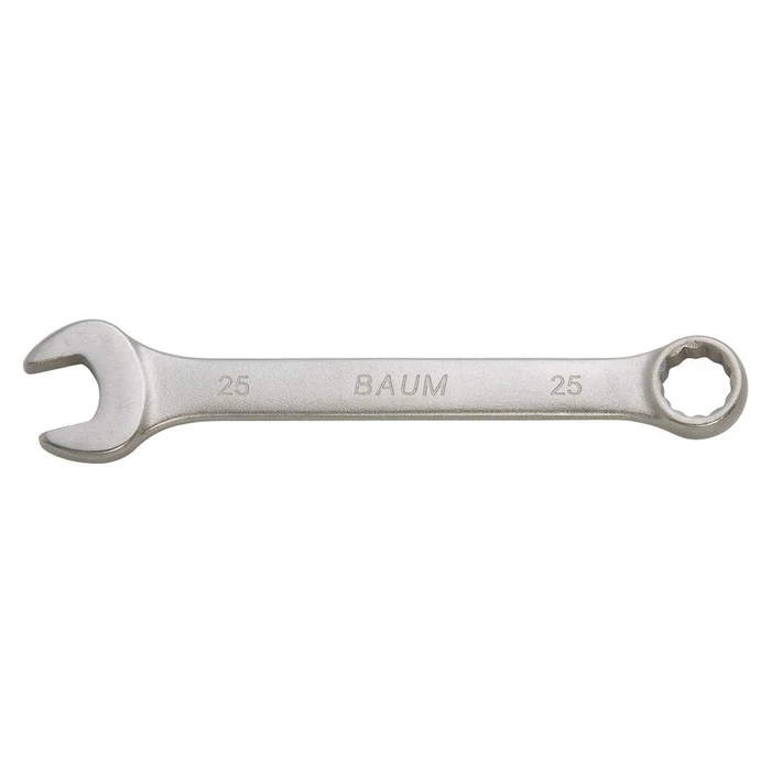 BAUM Heavy-Duty Large Chrome Vanadium Combination Spanner | 3-Layer Nickel Chrome Rough Matt Finish Oval Body Wrench | Model ART 33E (Sizes 23mm to 50mm)