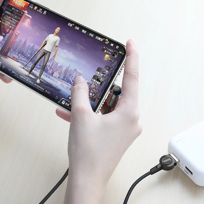 Hoco Magnetic Charging Cable | Rotatable 360-Degree Connectivity Logic | Zinc Alloy & Nylon Matrix | S8