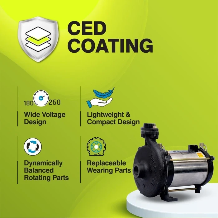 Kirloskar KOSi Series Horizontal Openwell Submersible Pump | IP68 Water-Cooled CED Anti-Rust Underwater Pumpset for Wells, Sumps & Farm Irrigation
