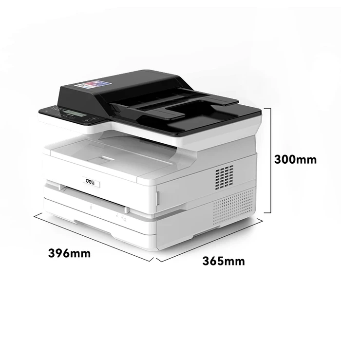 DELI A4 Multi-Function Duplex & ADF Monochrome Laser Printer | 28ppm Print Copy Scan USB LAN & Wi-Fi | 3,500-Page Toner | M2500ADNW