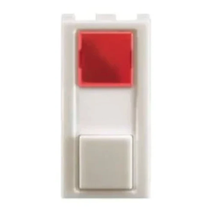Anchor Roma 66705 Bell Call Indicator | 240V Visual Signaling Logic | 1-Module Modular | Flame Retardant Polycarbonate Shield