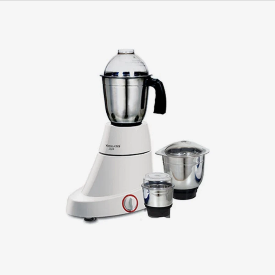 YASUDA RIDER YS-3024 3 Jar Mixer Grinder - 550W Motor, 1.4L SS Jars, 3 Speed Control with Incher (White)