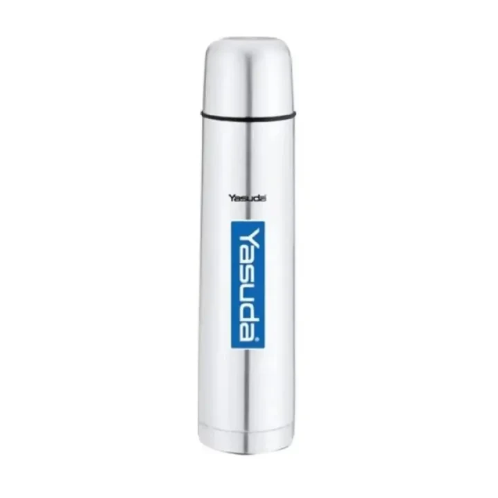 Yasuda Stainless Slim Steel Flask | 24 Hours Hot & Cold Double Wall Vacuum Thermal Water Bottle | FDA PP Silicone Copper Coated Leak Proof Flask | YS-SF500, YS-SF750 & YS-SF1000