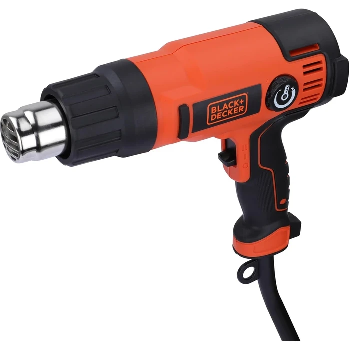 BLACK+DECKER 2000W Heavy-Duty Variable Temperature Heat Gun Kit with 8 Accessories & Scrapers | Dual Airflow Thermal Stripper | KX2200K-QS