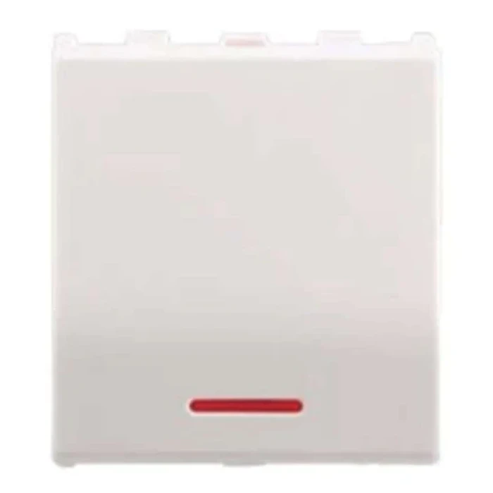 Anchor Roma 66244 20A 1-Way Switch with Indicator | 240V High-Amperage Logic | 2-Module Modular | Flame Retardant Polycarbonate Shield