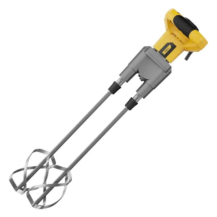 Deli Tools 1800W Heavy Duty Electric Mixer | Pure Copper Variable Speed Paint Mortar Cement Blender with Soft Start & Constant Speed Tech | EDC177
