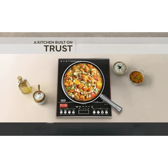 Prestige PIC 3.1 V3 2000W Induction Cooktop with Automatic Whistle Counter & Keep Warm Function | Touch Control Portable Countertop Stove - Model 41944