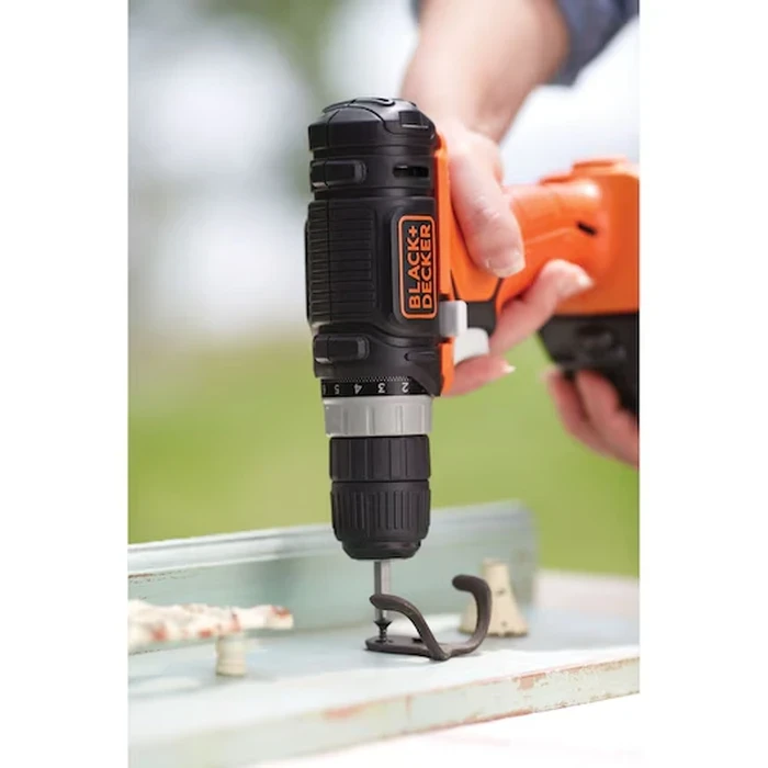 BLACK+DECKER 12V GoPak 4-Tool Cordless Combo Kit (Drill, Jigsaw, Sander, LED Light) with 2-in-1 USB Power Bank Battery | BDCK502C1-B5