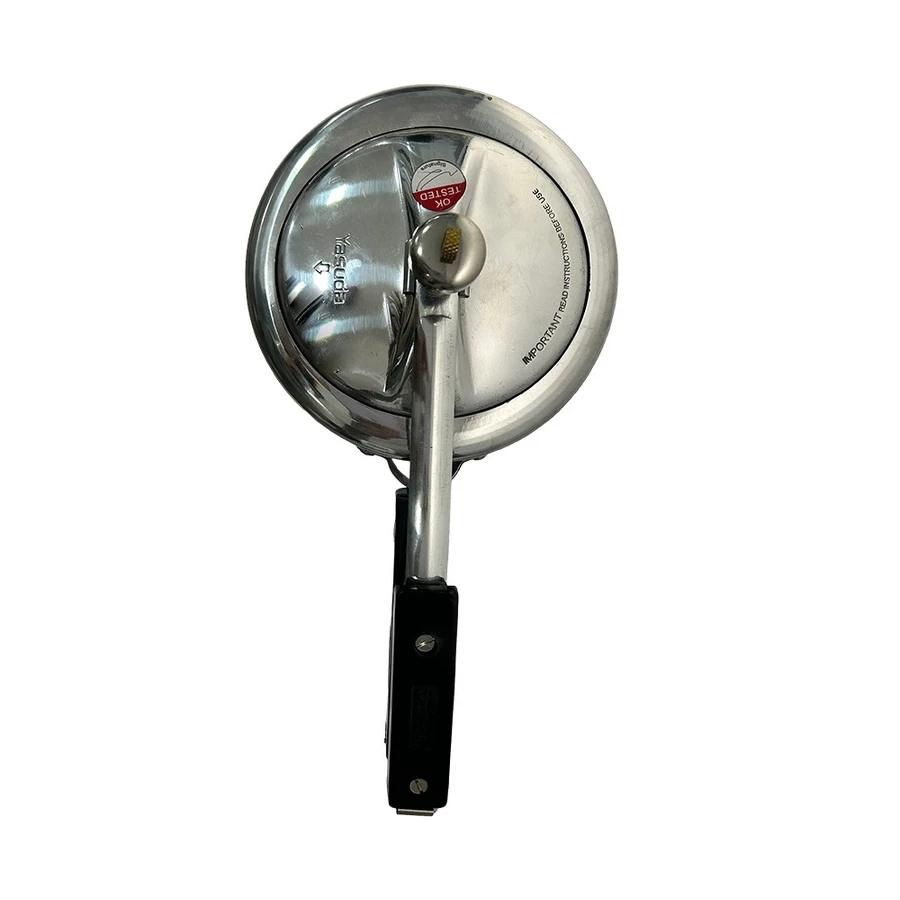 Yasuda Classic Aluminium Pressure Cooker | Commercially Pure Virgin Aluminum Body | Induction Compatible Matte Base Matrix | YS-PCLIB2 / YS-PCLIB3 / YS-PCLIB5