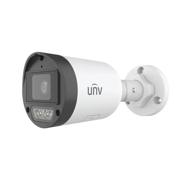 UNV 2.0 MP ColorHunter 1080P Full HD Mini Bullet Camera | Uniview IP67 Weatherproof PoE Smart Dual-Light CCTV with Built-in Mic | IPC2122LB-AF40K-DL2