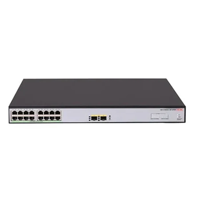 H3C S1600V2-HPWR Series Web Managed Gigabit PoE+ Access Switches (6P / 10P / 18P / 26P / 26S) | 4 to 24 PoE+ Ports up to 370W Budget with SFP/10G SFP+ Uplinks & 6kV Surge | H3C S1600V2-HPWR Series