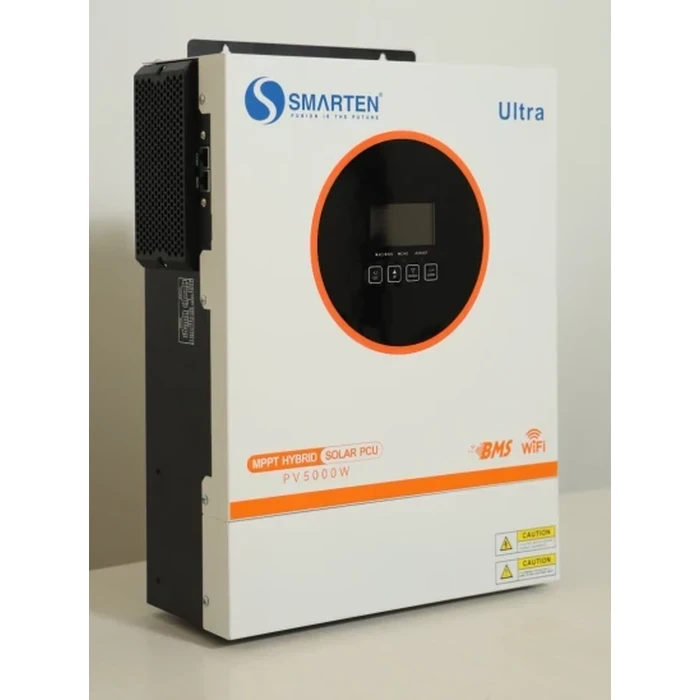 Smarten Ultra Series 5kW (5000W) 24V Pure Sine Wave Off-Grid Solar Hybrid Inverter with 10kVA Surge, 500V MPPT PV Input & Under 10ms UPS Transfer | ULTRA 5000