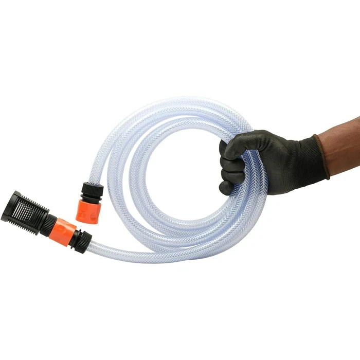 BLACK+DECKER Self-Priming Suction Hose Kit for Pressure Washers | 5m Vertical Lift Filtered Water Intake System | PWSPK-B1