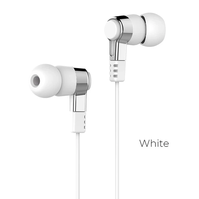 HOCO AMAZING RHYME Universal Wired Earphone with Microphone | 10mm Driver | Black, White Finish | M52