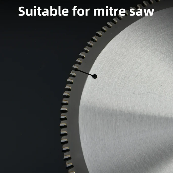 Deli Tools 254mm (10") 120T TCT Saw Blade for Aluminum | Industrial Non-Ferrous Metal Circular Chop Saw Blade (30mm Arbor) | EDH-LJP254-E1