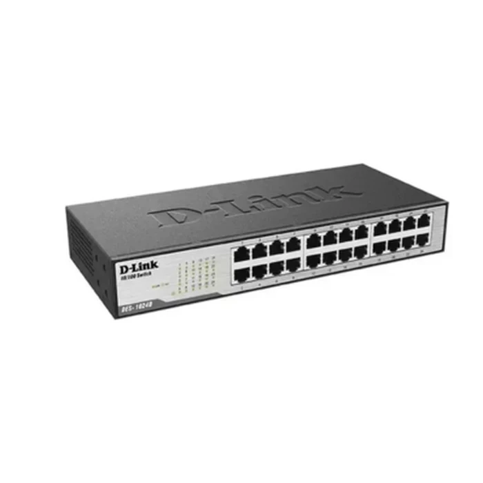 Digicom 24-Port 1U Rack-Mount Gigabit Network Switch | Heavy-Duty Metal Casing 10/100/1000Mbps Plug & Play Ethernet Switch | DG-S1024-F