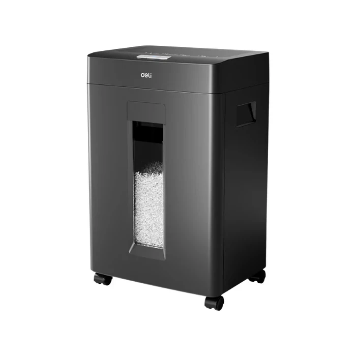 Deli Micro-Cut Paper Shredder for Medium Offices | 8-Sheet Capacity Level P-5 High Security | 60-Minute Continuous Runtime & 23L Pull-Out Bin | Deli-ET094