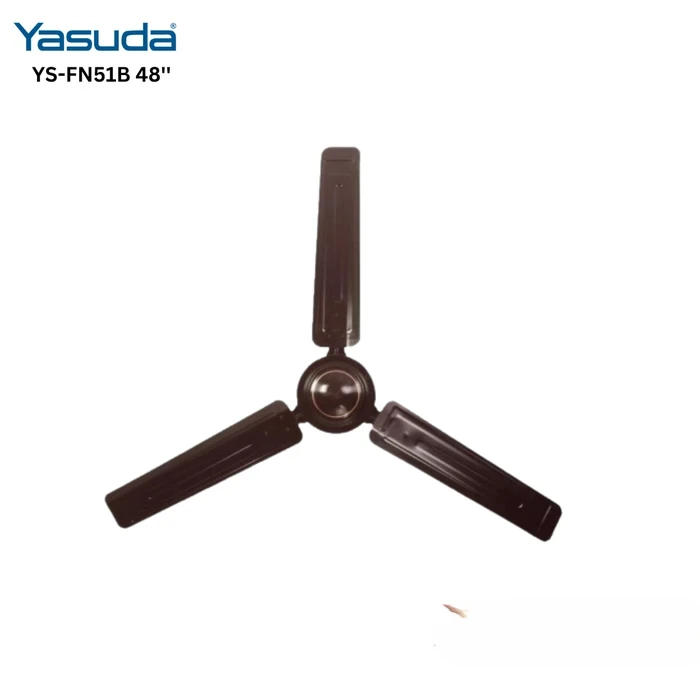 Yasuda 48" High-Speed Ceiling Fan (Smoke Brown) | 380 RPM 100% Copper Motor Energy-Saving Fan | Model YS-FN51B