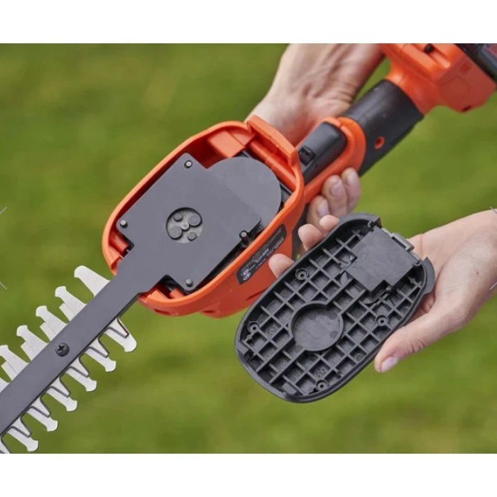 BLACK+DECKER 18V POWERCONNECT Cordless Shear Shrubber | 20cm Blade 8mm Cut Capacity with 2.0Ah Battery & 1A Charger | BCSS18D1-GB