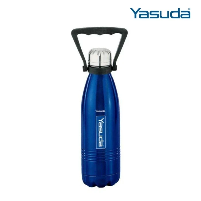 Yasuda 750ML Vacuum Bottle Flask | Long Duration Hot & Cold Stainless Steel Water Bottle | Copper Coating Insulation Leak Proof Travel Flask | YS-CB750 Red, YS-CB750 Stainless Steel, YS-CB750 Metallic