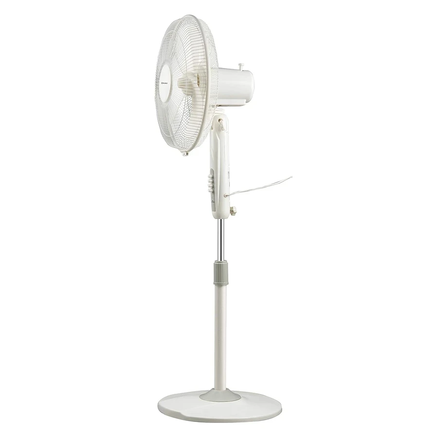 Bajaj Neo Spectrum 16" Pedestal Fan | 2100 RPM High-Speed Copper Motor & 100 CMM Air Delivery | Thermal Overload Protector & Smooth Oscillation | Grey | 250888