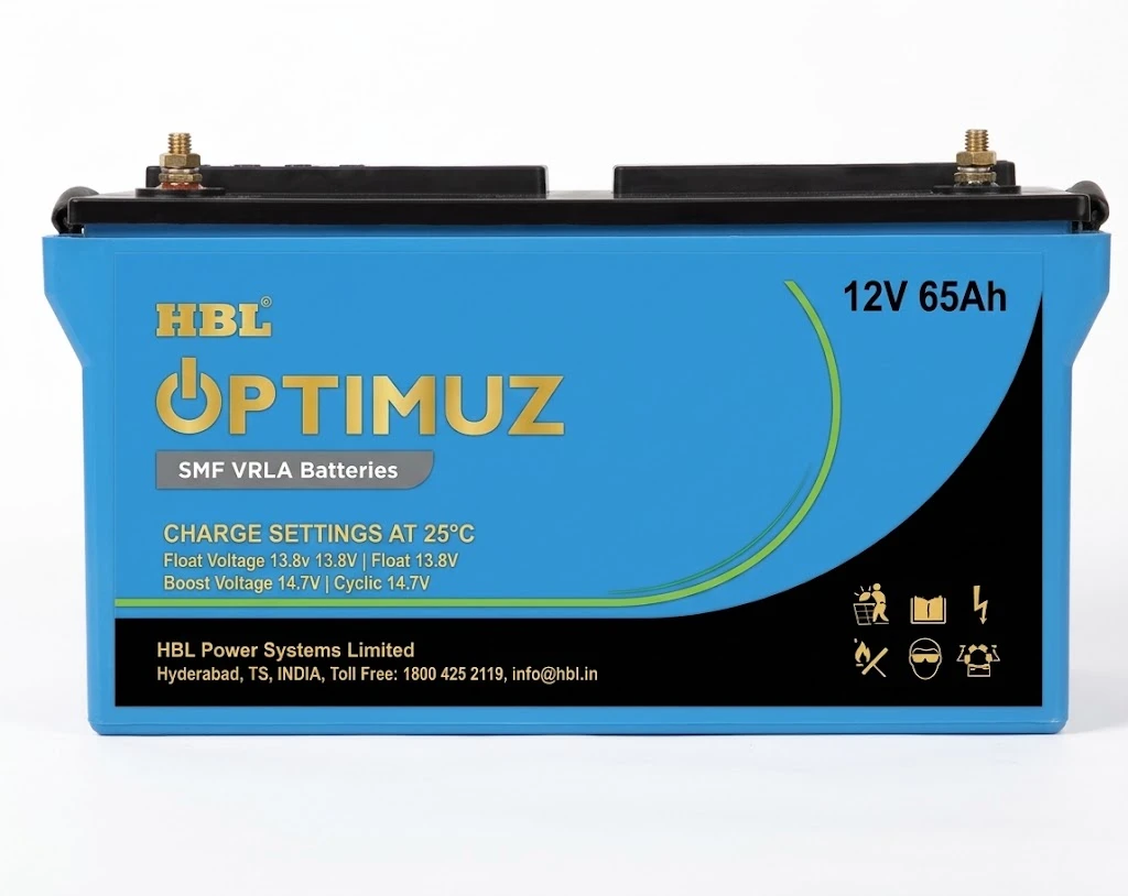 HBL OPTIMUZ (OPTI) Sealed Maintenance-Free (SMF / VRLA) Battery Range | 17Ah to 200Ah 12V AGM Deep Discharge Standby & UPS Power