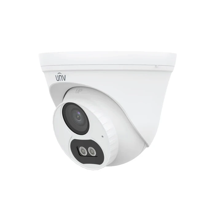 UNV 2.0 MP ColorHunter 1080P Full HD Turret Dome Camera | Uniview IP67 Weatherproof PoE Smart Dual-Light CCTV with Built-in Mic | IPC3612LB-AF28K-DL2
