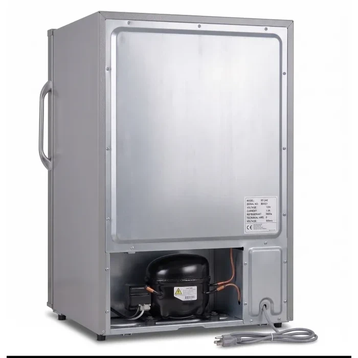 Yasuda 180L Single Door Refrigerator | Premium Brushline Silver PCM Finish with A++ Energy Saving Matrix & Integrated Lock System | YSDS180SH