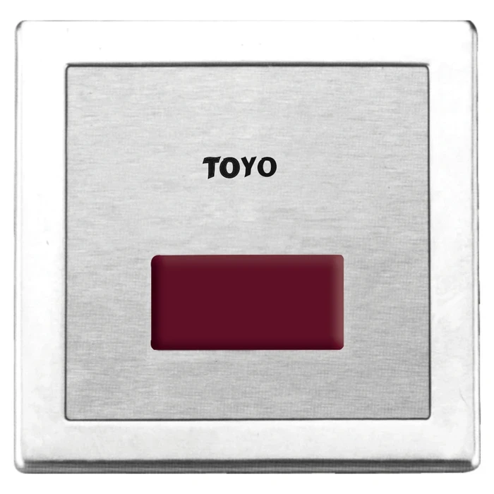 TOYO Touchless Automatic Urinal Flusher | Hybrid AC & DC Intelligent Power Core | IP56 Waterproof Stainless Steel Chrome Satin Plate | TOYO-1201