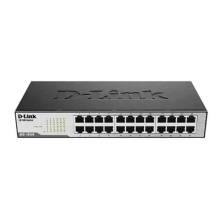 Digicom 24-Port 1U Rack-Mount Gigabit Network Switch | Heavy-Duty Metal Casing 10/100/1000Mbps Plug & Play Ethernet Switch | DG-S1024-F
