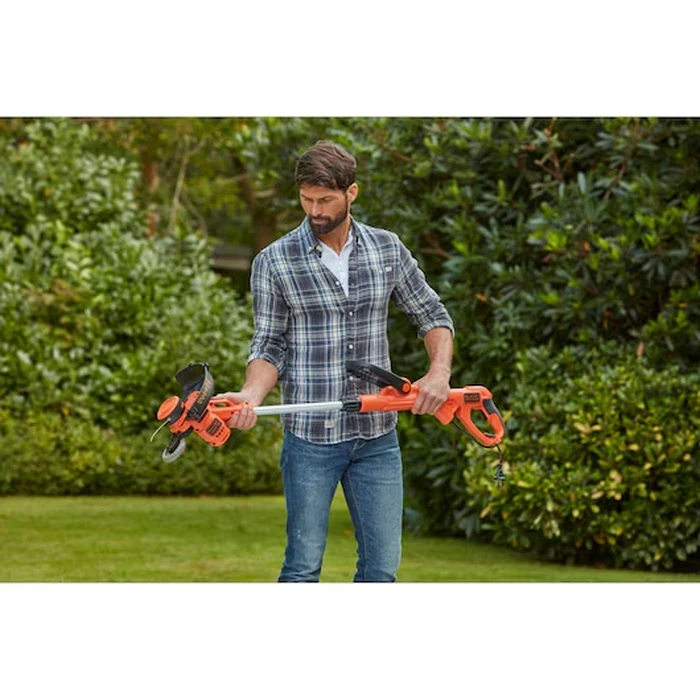 BLACK+DECKER 550W 3-in-1 30cm Corded Electric Multi-Function String Trimmer & Lawn Mower | AFS Auto-Feed with Detachable Wheeled Deck & Telescopic Pole | BESTA530CM-GB