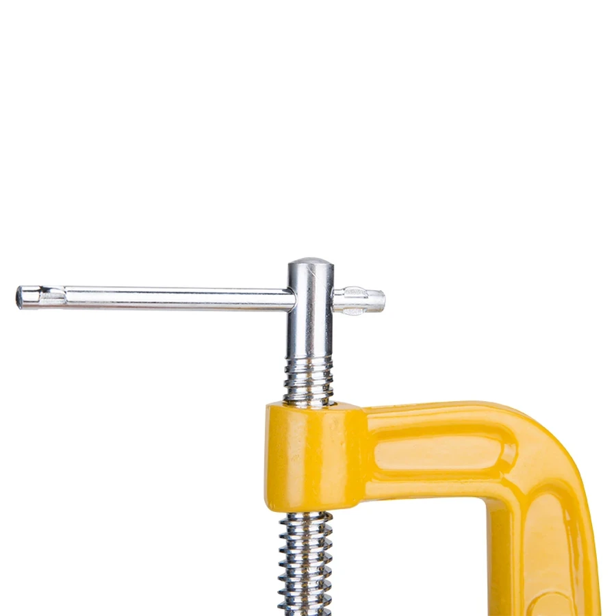 Deli Compact Heavy Duty G Clamp 3" Durable Steel Frame C-Clamp for Small-Scale Gluing, Hobby Work & Temporary Fixturing | EDL-G203