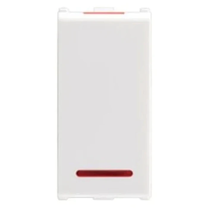 Anchor Roma 66111 1-Way Switch with Indicator | 10AX 240V | 1-Module Modular Logic | Flame Retardant Polycarbonate Shield