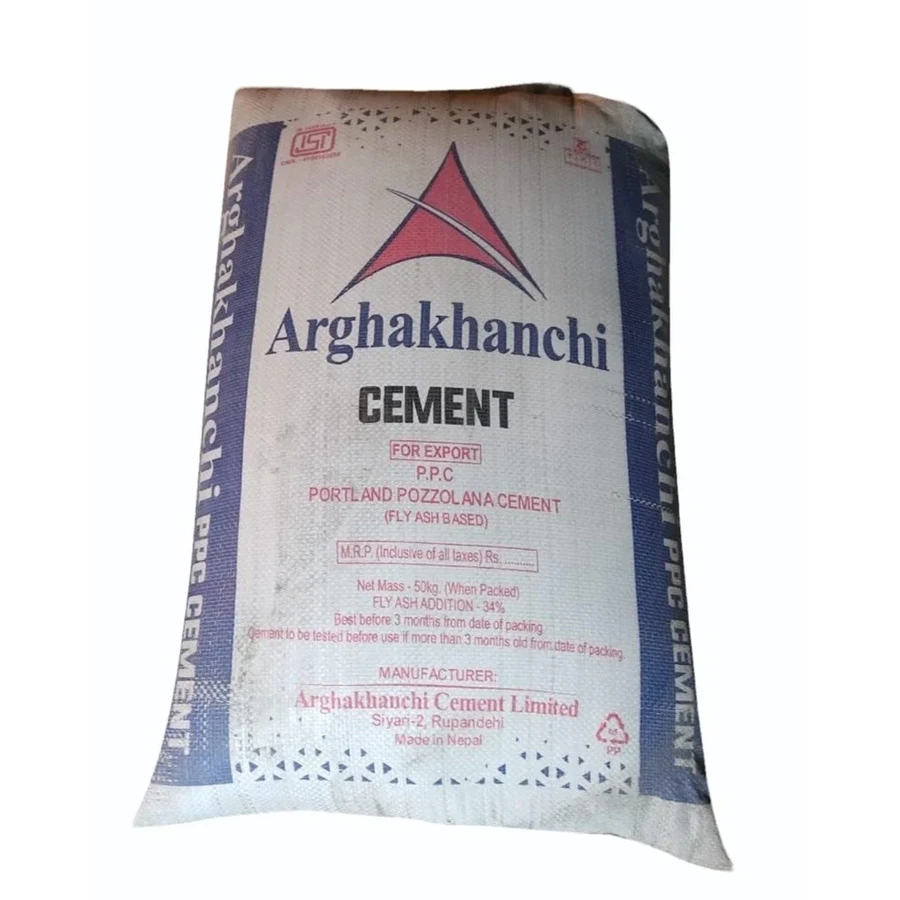 Arghakhanchi PPC Cement | 50kg Moisture-Resistant Bags | High-Durability Portland Pozzolana Cement for Masonry, Plastering, and Structural Concrete
