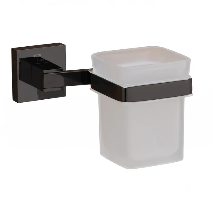 Toyo Chrome Solid Brass Wall-Mounted Tumbler & Toothbrush Holder | TOYO-11222