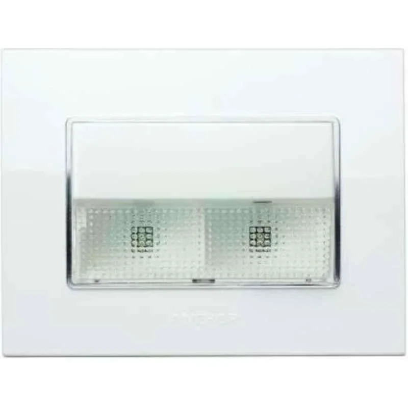 Anchor Penta Modular 3M Emergency LED Light Unit (White & Black Options) | Automatic Power-Failure Backup Light Mechanism for Modular Switchboards | 65711 / 65711B